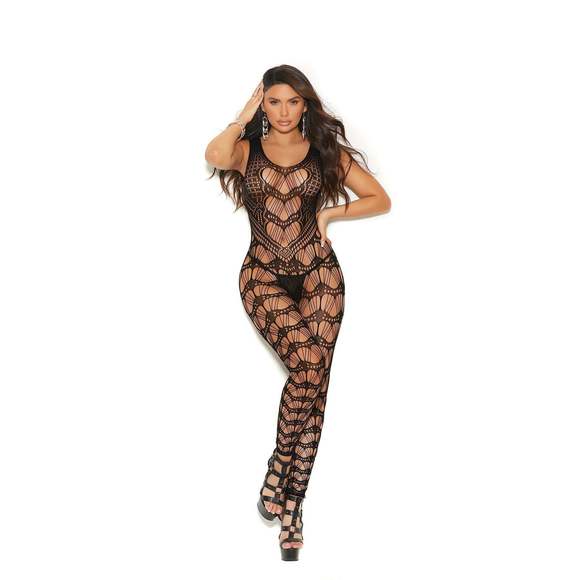 Elegant Moments Sexy Crochet Bodystocking - Picture 1 of 2